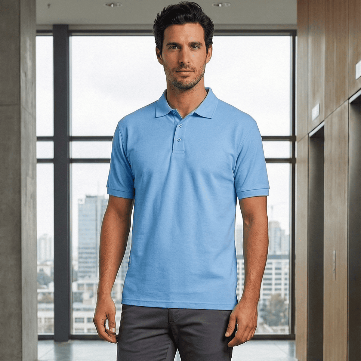 Polera Polo Hombre 60% Algodón – 40% Poliéster Manga Corta