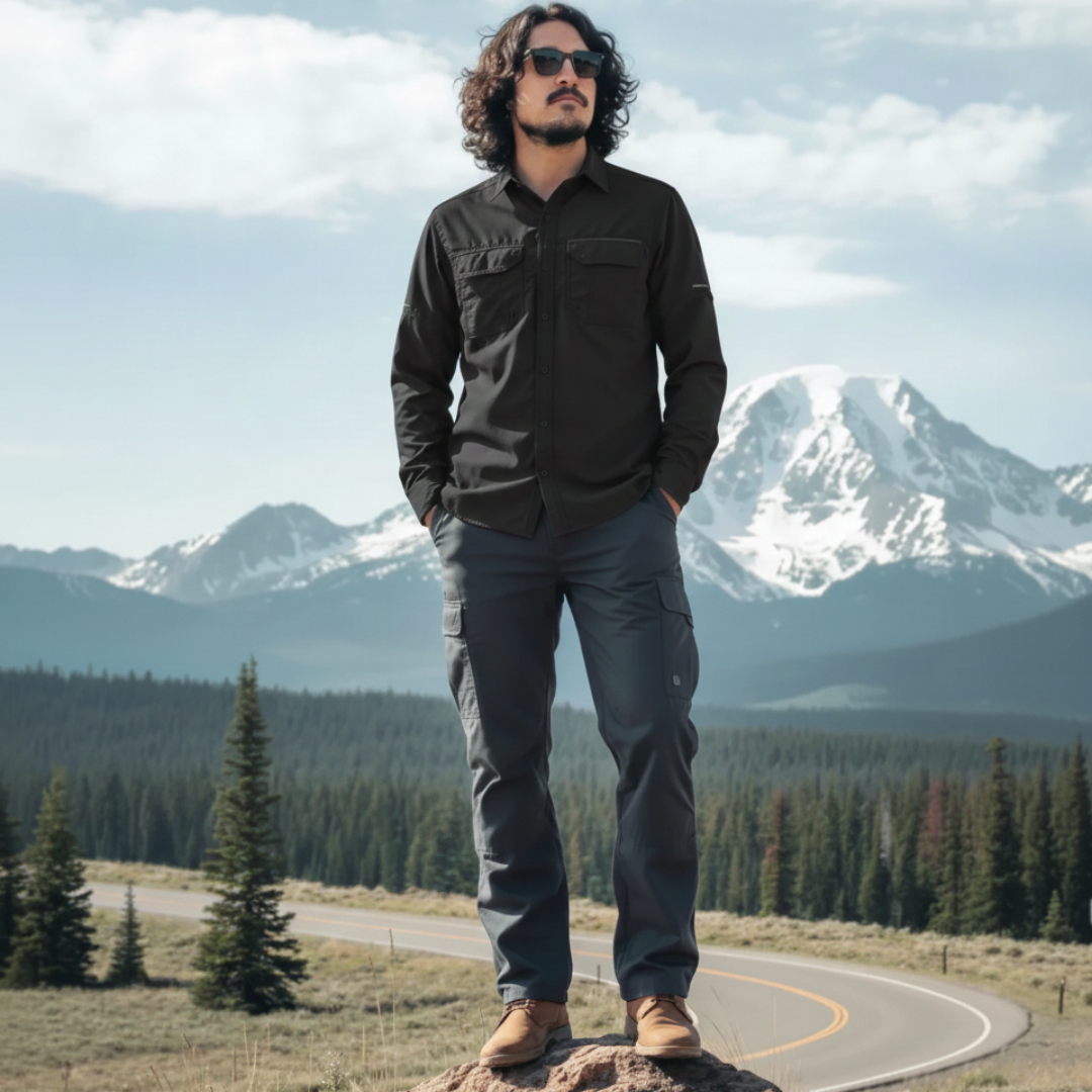 Camisa Outdoor Jubae Manga Larga Hombre
