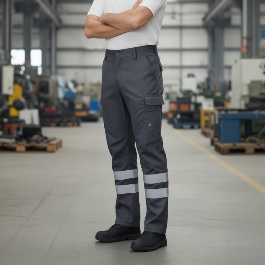 Pantalón Cargo Gabardina Con Cinta Hombre