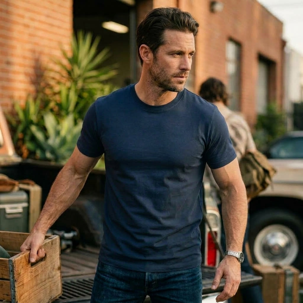 Polera Hombre 100% Algodón Premium 170grs