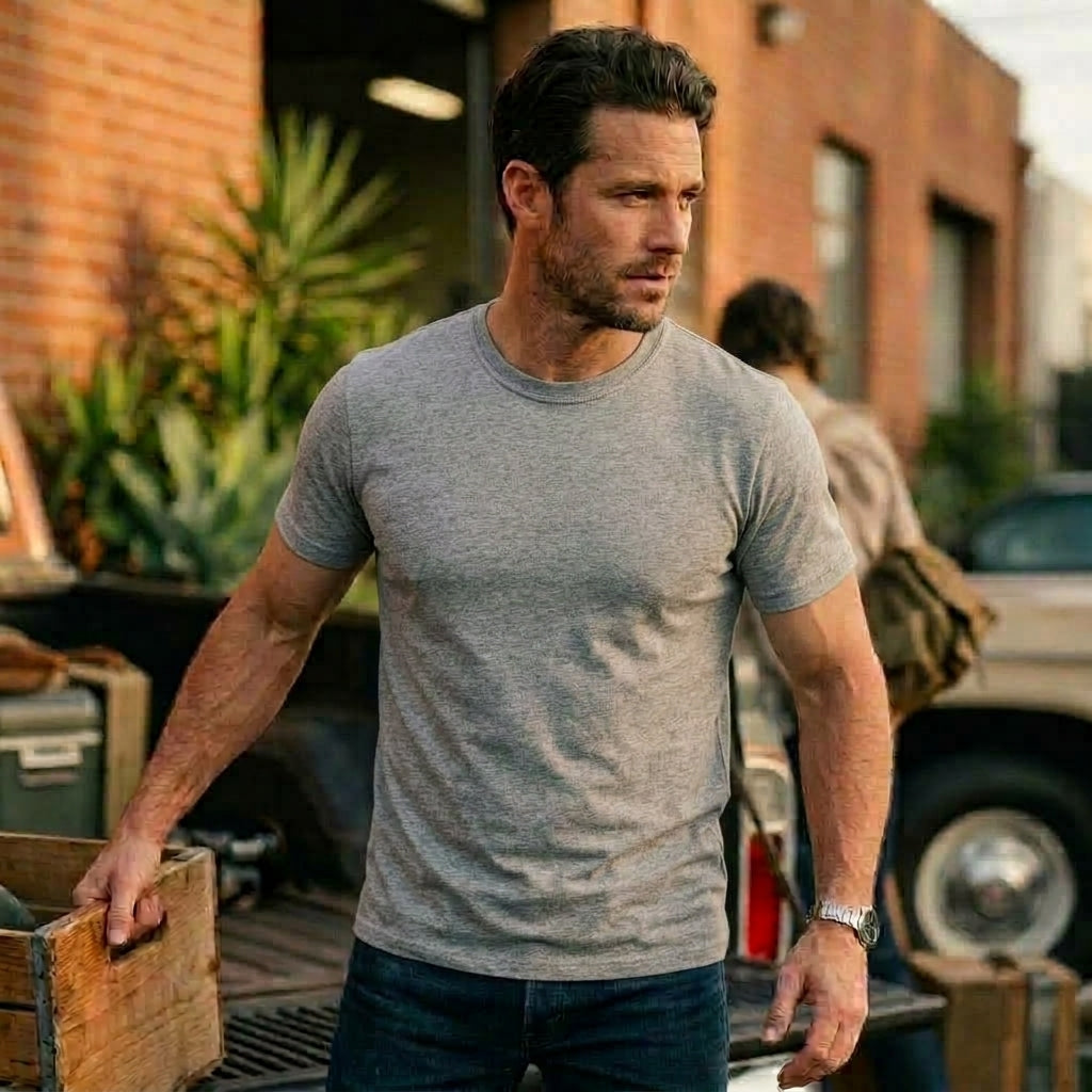 Polera Hombre 100% Algodón Premium 170grs