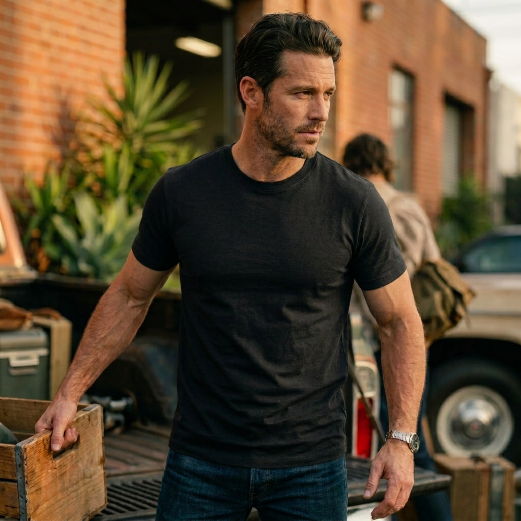 Polera Hombre 100% Algodón Premium 170grs