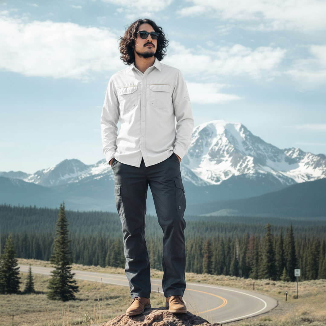 Camisa Outdoor Jubae Manga Larga Hombre
